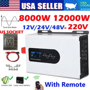 Pure Sine Wave Power Inverter 12V 24V 8000W 12000W Solar Off Grid Inverters 220V - Picture 1 of 30