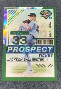 2024 Panini Prospect Edition Green Ice Prizm #126 Jackson Baumeister /99 - Picture 1 of 1