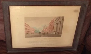 1901 ENGRAVING 1831 New York Mirror N:2 Wall Street Views C. Burton W. Hoagland - Picture 1 of 12