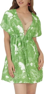 HAPPY BAY Women's Swimwear Bikini Dress Beachwear Cover Up M-L Pear, Floral - Picture 1 of 3