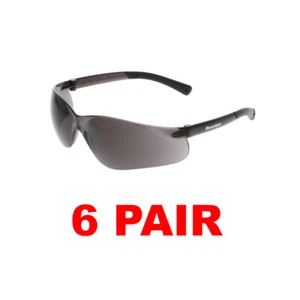 MCR CREWS BK112 BEARKAT GRAY LENS SAFETY GLASSES (6 PAIR) - Picture 1 of 1