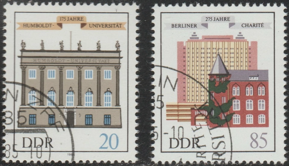 DDR 1985 SC# 2508 - 2509 - Humboldt University - Charity Hospital Used Lot # 223 - Image 1 of 1