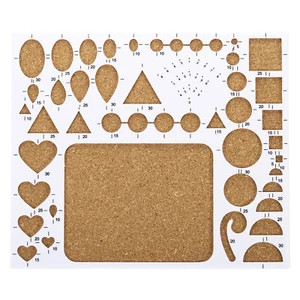 8x7" Paper Quilling Template Board Strips Mould Crimper Art Craft Tool, White - Picture 1 of 5
