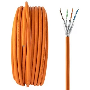 Câble de pose Cat. 7 PIMF S/FTP LSZH homologué sans halogène BauPVO Ethernet ... - Photo 1/6