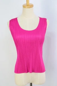 [US-Tarif enthalten] PLEATS PLEASE rosa ärmelloses Tanktop 068 9665 - Bild 1 von 4