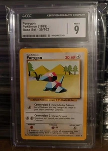 1999 Pokemon (Base Set) Porygon #39 (CGC 9 MINT) - Picture 1 of 2