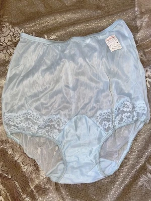 Bragas breves de colección Vanity Fair de nailon con lengüeta de almohada de hongo transparente reforzado nuevas con etiquetas talla 5 Foto 1 de 4