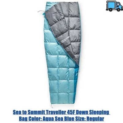 Saco de dormir de plumón Sea to Summit Traveller 45F Color: azul marino talla: regular Foto 1 de 4