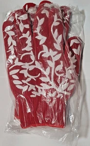 NEW Pair Red Oven Grill Cooking Finger Gloves 500° Heat Resistant! Silicone Grip - Picture 1 of 3