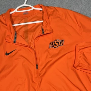Vintage Nike Oklahoma State Cowboys Pullover 1/4 Zip Windbreaker Jacke Herren 3XL - Bild 1 von 20