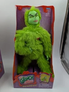 Dr Seuss COME IL GRINCH STOLE NATALE cuore riscaldante Grinch peluche bambola giocattolo - Foto 1 di 2
