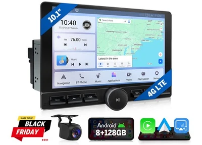 Eonon UX6K PRO MAX 10.1" Android 13 Car Stereo Wireless CarPlay 8+128 GPS 4G LTE - Image 1 of 4