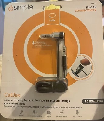 Kit manos libres llamadas en coche 3,5 mm cable de audio micrófono botón de control ISMJ33 Foto 1 de 4