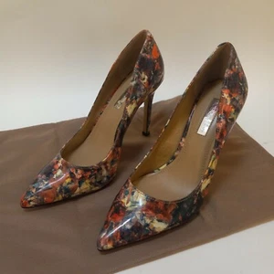 BCBGENERATION TREASURE PATENT HEELS MULTI COLOR 3 inch heel Womans Ankle High - Picture 1 of 10