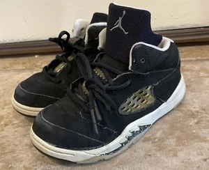 2013 Air Jordan 5 Retro TD Black Oreo 440890-035 Toddler Size 9c - Picture 1 of 6