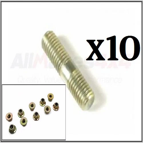 Land Rover Discovery Range Defender 25mm Juego de tacos y tuercas bridadas x10 Nuevo Foto 1 de 1