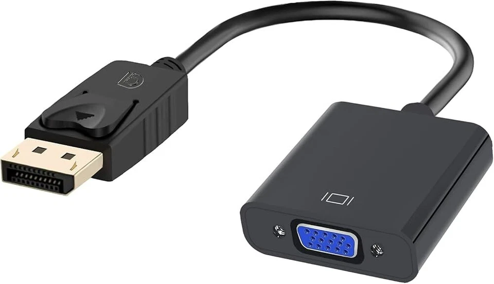 Adattatore  Video DisplayPort DP a uscita VGA per PC HP Fujitsu Dell IT - Immagine 1 di 1