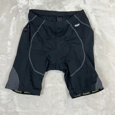 Pantalones Cortos de Ciclismo Santic Adulto XL Negro Asiento Acolchado Compresión Ciclismo Atlético Foto 1 de 4