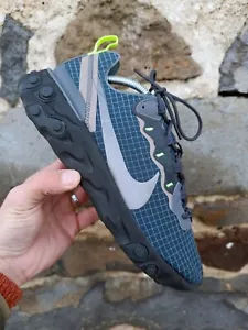 π₯ Nike React Element 55 Grid Armory Navy - Foto 1 di 8