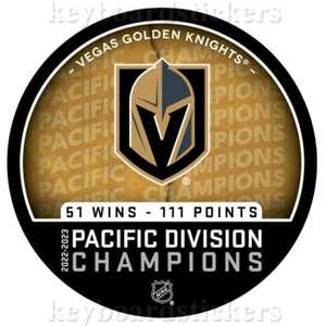2022-2023 Vegas Golden Knights Pacific Division Champions Hockey Puck - NEW - Picture 1 of 2