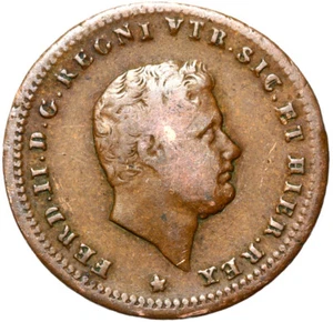 Italy Both Sicilies Naples Ferdinand II. - Coin 1 Tornese 1852 - CONSERVATION! - Picture 1 of 2