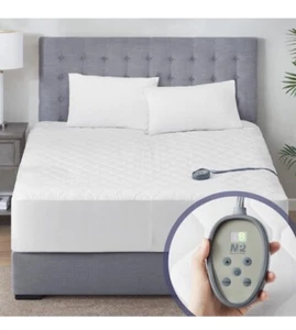 MP2 Heated Mattress Pad - Twin Size - By Madison Park - Brand New Sealed - Picture 1 of 6