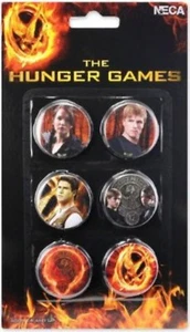Tribute von Panem 6 Ansteckbutton Button Set HUNGER GAMES Darsteller Portraits - Bild 1 von 2