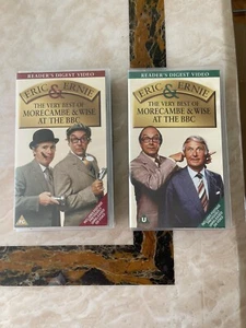 The Very Best of Morecambe & Wise at The BBC: Volumes 1 And Volume 3 On VHS Tape - Picture 1 of 4