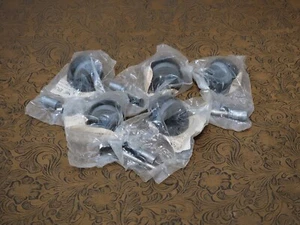 NOS 5x Glynn Johnson FB14X Dome Bumper Door Stop 1-1/4" 1.25in - Black - Lot#1 ഗ - Picture 1 of 10