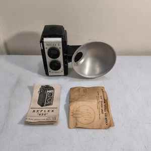 Vintage Compco Reflex 620 TLR Film Camera With Reflex Flash Unit And Manuals - Picture 1 of 16