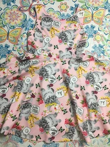 Children’s Place Size L 10 12 Easter Kitty Butterfly Pink Photo Real Twirl Dress - Picture 1 of 9
