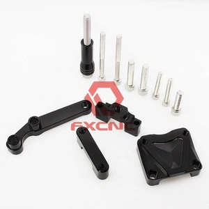 FXCNC Steering Damper Mount Bracket Kit Motor For Kawasaki Z300 Z250 15-16 Black - Picture 1 of 6