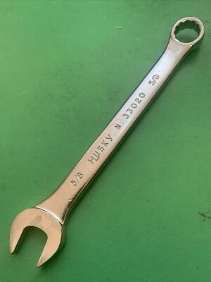 Genuine Husky Hand Tools USA 12 Point SAE Combination Wrench Size 5/8" MPN 33020 - Image 1 of 4