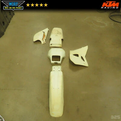 OEM 1994-97 KTM 620 GUARDABARROS DELANTERO TRASERO GUARDABARROS PROTECTOR CONTRA SALPICADURAS CUBIERTAS LATERALES CUBIERTAS Foto 1 de 4