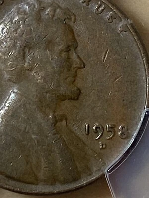 1958 D LINCOLN WHEAT CENT PENNY 1C PCGS # 2849 MS VF 35 BROWN - Image 1 of 4