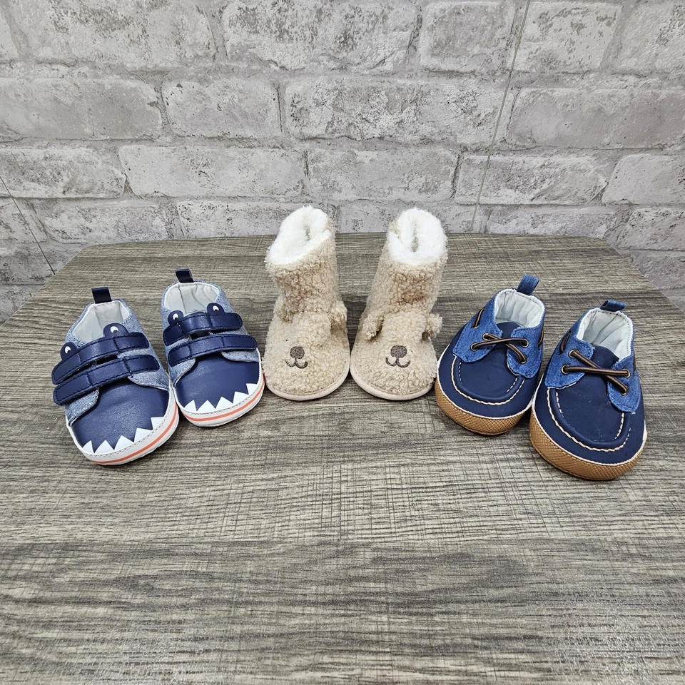 Lot of 3 Infant Boys Shoes Size 3-6 Months - Image 1 of 4