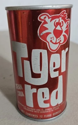 Lata de refrigerante creme vermelho tigre - Imagem 1 de 4