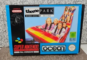 THEME PARK - SNES - SUPER NINTENDO - COMPLETE IN BOX WITH MANUAL vintage retro - Picture 1 of 11
