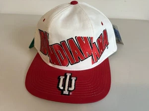 Cappello Berretto Snapback Vintage Indiana University Hoosiers Starter Ricamato Bill - Foto 1 di 8