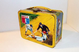 MLB - Major League Baseball - vintage metal lunchbox (REDUCED PRICE) - Picture 1 of 2