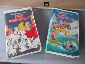 Walt Disney Black Diamond Classics ~ 101 DALMATIONS & THE RESCUERS ~ VHS 1263, 1399 - Bild 1 von 1