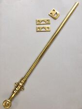 One Reclaimed Antique Brass Victorian Door Bolt Lock Latch Furniture (BTS177)