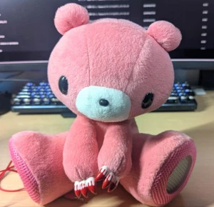 Chax GP Gloomy Bear Plüsch sitzender Lautsprecher CGP-146 rosa gebraucht Trödel - Bild 1 von 3