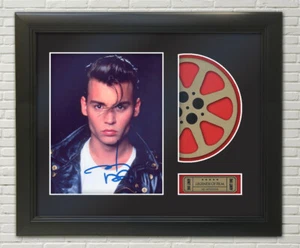 Johnny Depp framed Reproduction Signature Photo Reel Display 2 - Picture 1 of 4