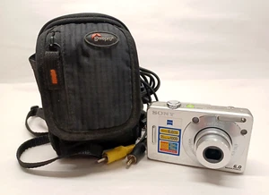Sony Cyber-shot DSC-W50 Silver 6.0MP Digital Camera Tested & Works~No Bat or Chg - Picture 1 of 10