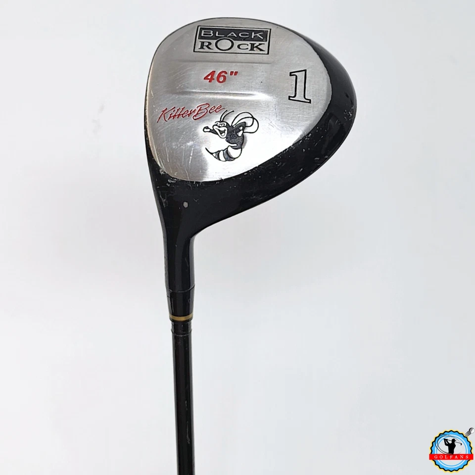 Driver regular grafito para zurdos Killer Bee Black Rock 46,5" largo con agarre nuevo Foto 1 de 4