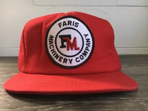 K Product Mütze Vintage 80er Faris Machinery Company Snapback Trucker FM Patch Cap - Bild 1 von 8
