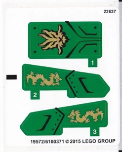 LEGO STICKER SHEET FOR 70755 JUNGLE RAIDER From Set New - Picture 1 of 1