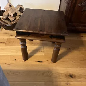 John Lewis maharani lamp coffee side table Sheesham Wood - Picture 1 of 9