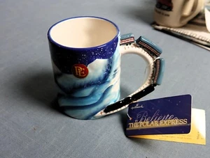 Vintage, Unused w/ Tag Polar Express Mug w/ Figural Train Handle Christmas 2004 - Picture 1 of 5